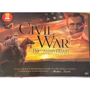 The Civil War 150th Anniversary Collectors Edition‎ 10 DVD Set Over 15 Hours New